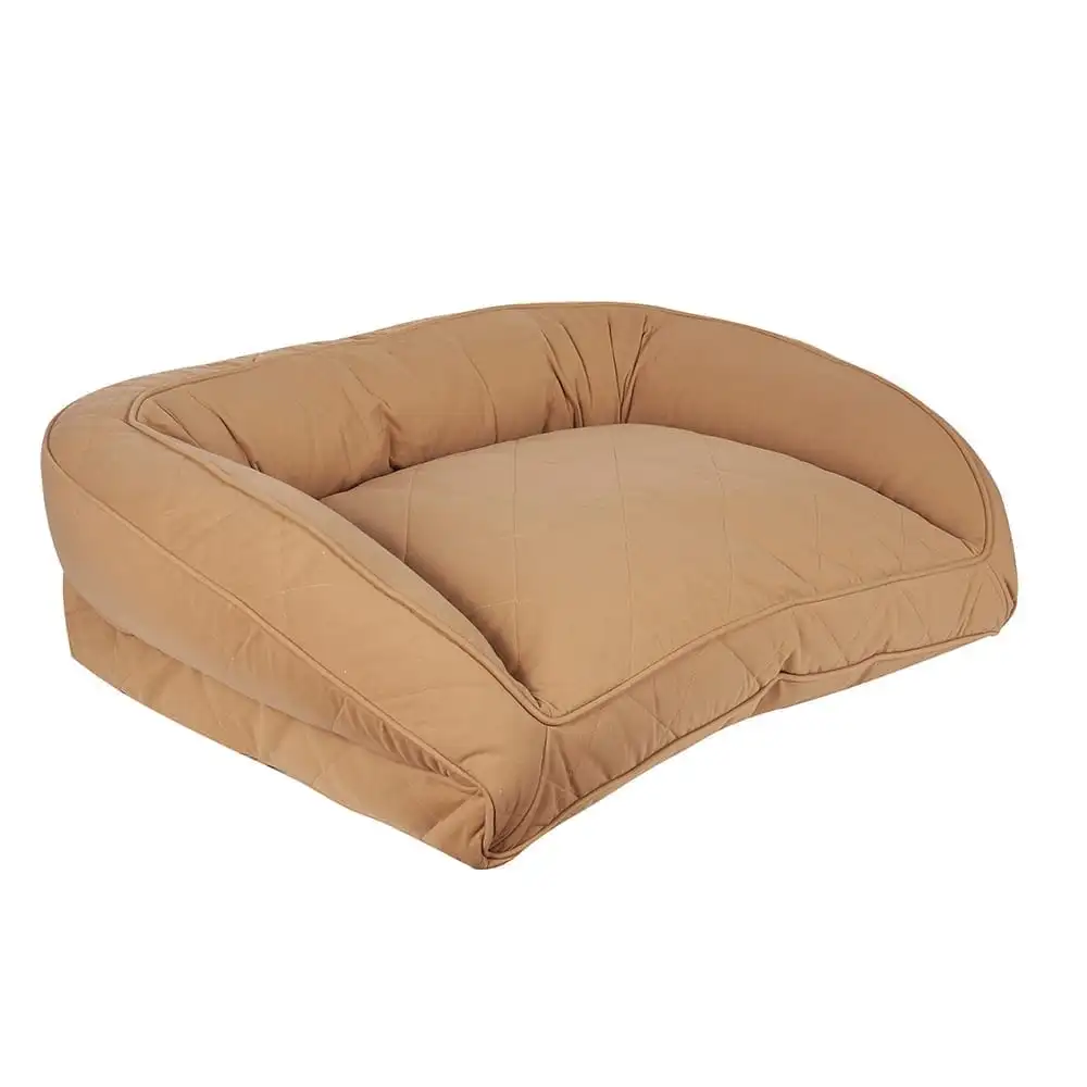 Bolster Quilted Playful Simple Pet Bed