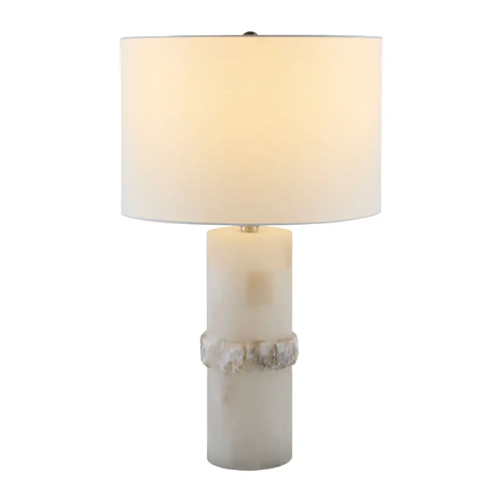 Linen Shade Modern Globe Iron Linen Table Lamp