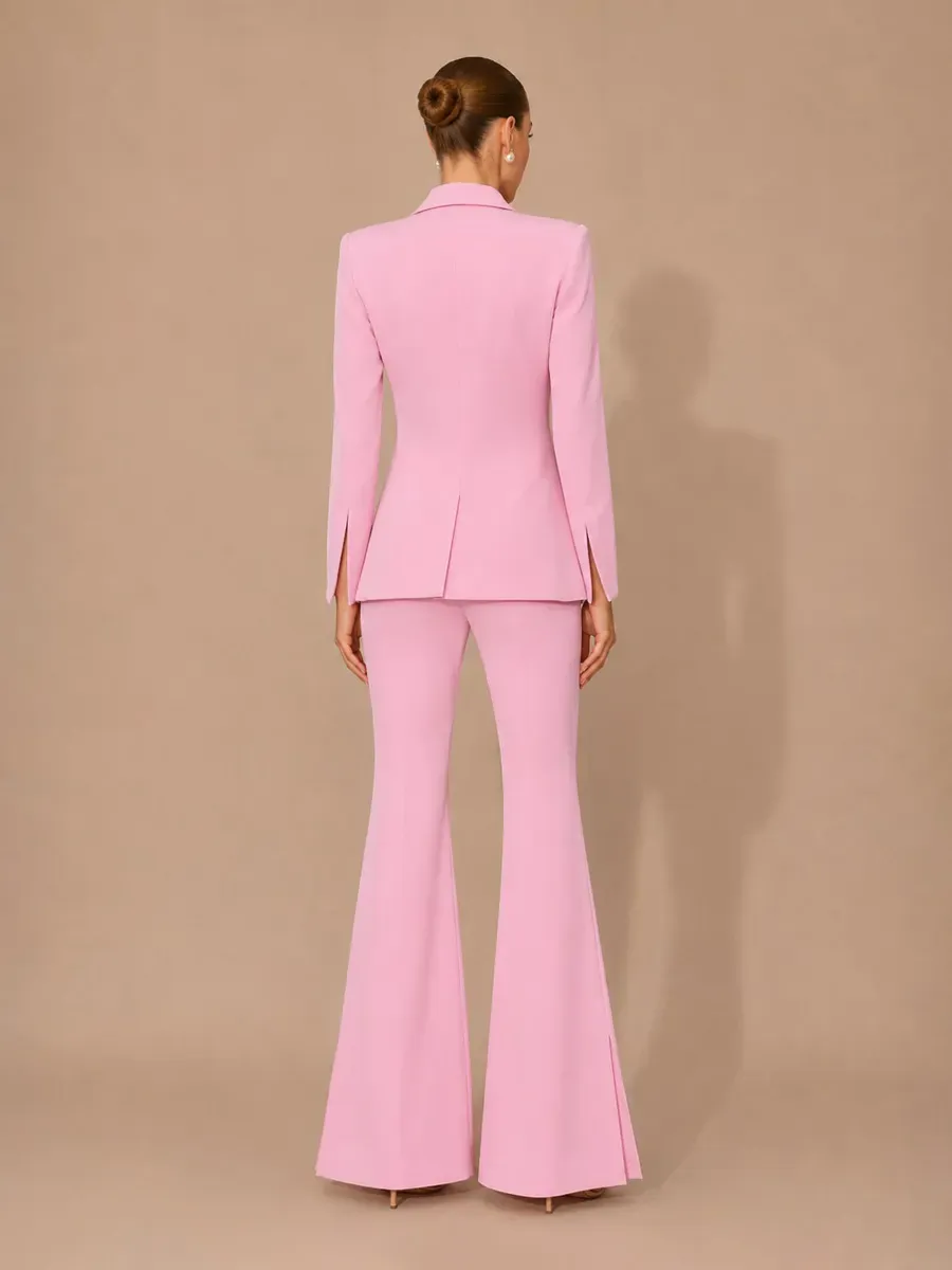 Maia Blazer and Flared Trousers Two Piece Set