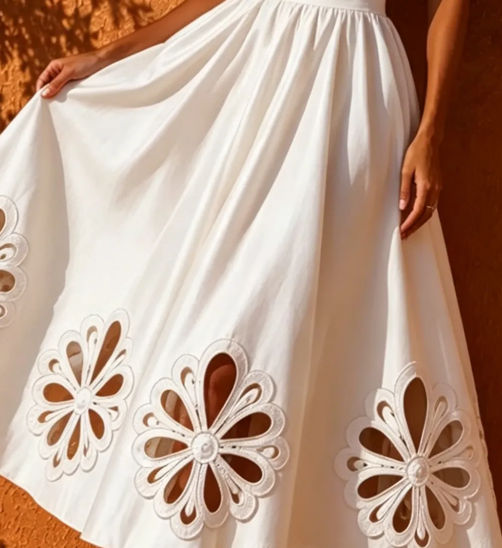 Zariah White Midi Skirt Suit