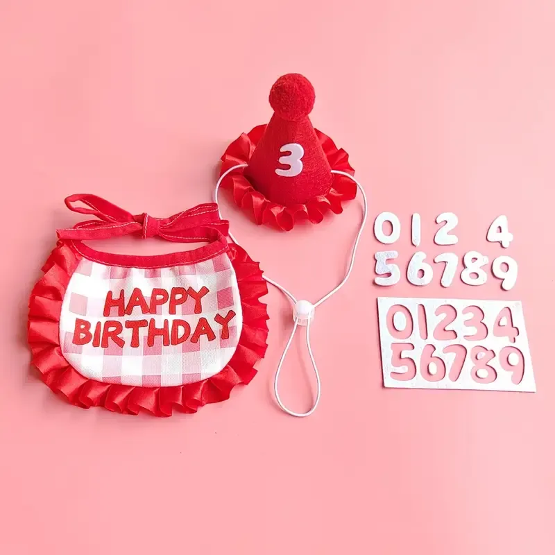 3pcs Pet Birthday Party Set
