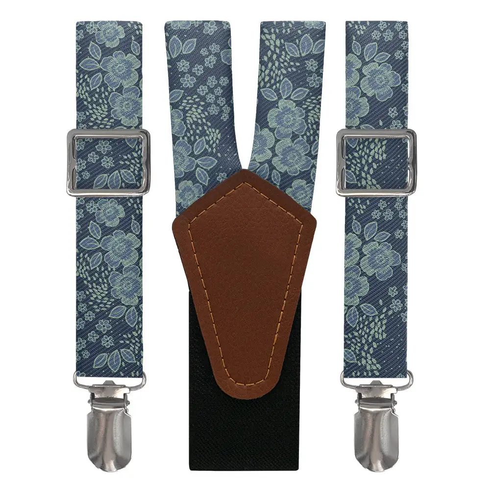 Woodland Floral Pattern Suspenders