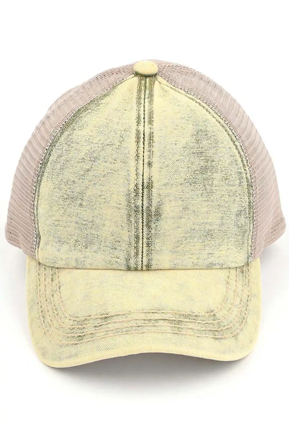 Stonewashed Criss Cross Ponycap