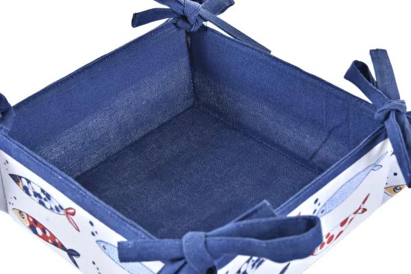 Nautical Cotton Napkin Basket