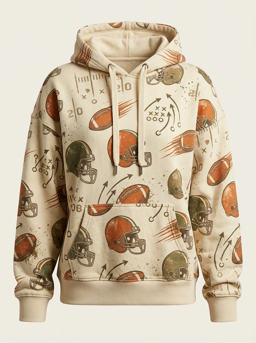 Women's Yard Line Classic Football Hoodie