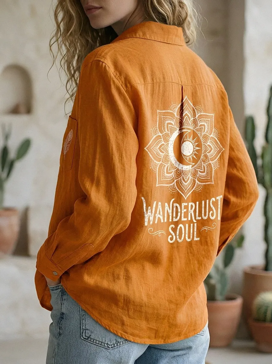 Wanderlust Soul Mandala Casual Shirt Classic