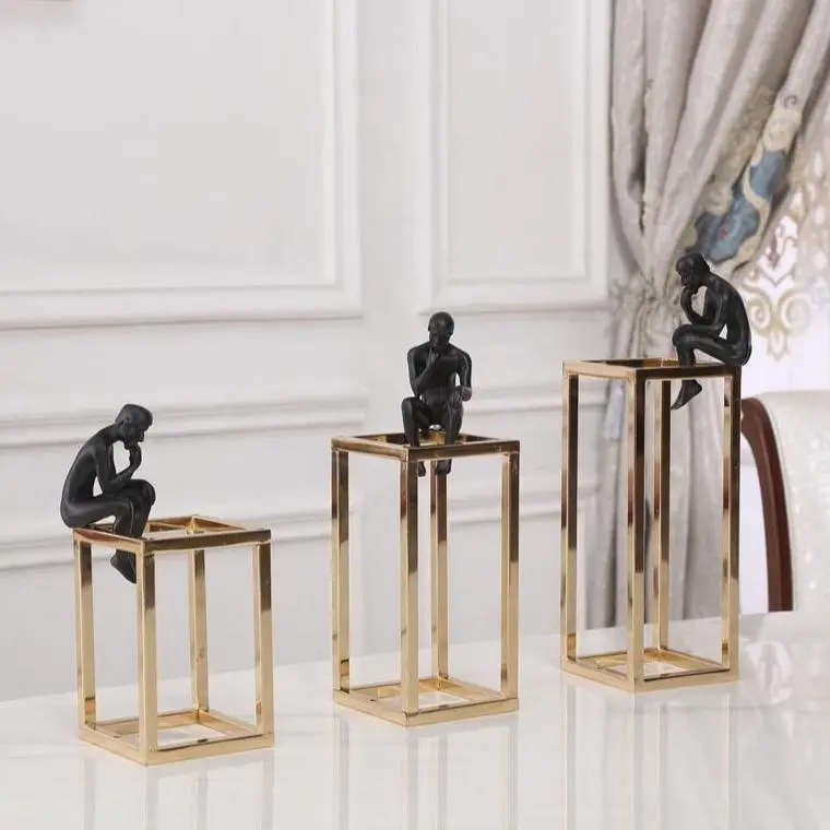 Sculptural Metal Table Accent