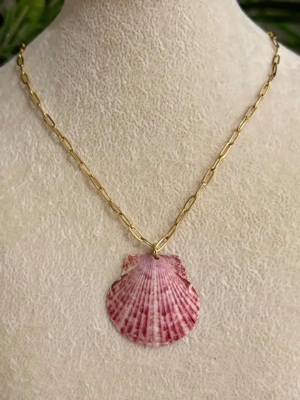 Delicate Calico Shell Necklace