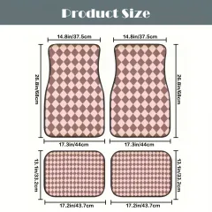 Checkerboard Car Floor Mats