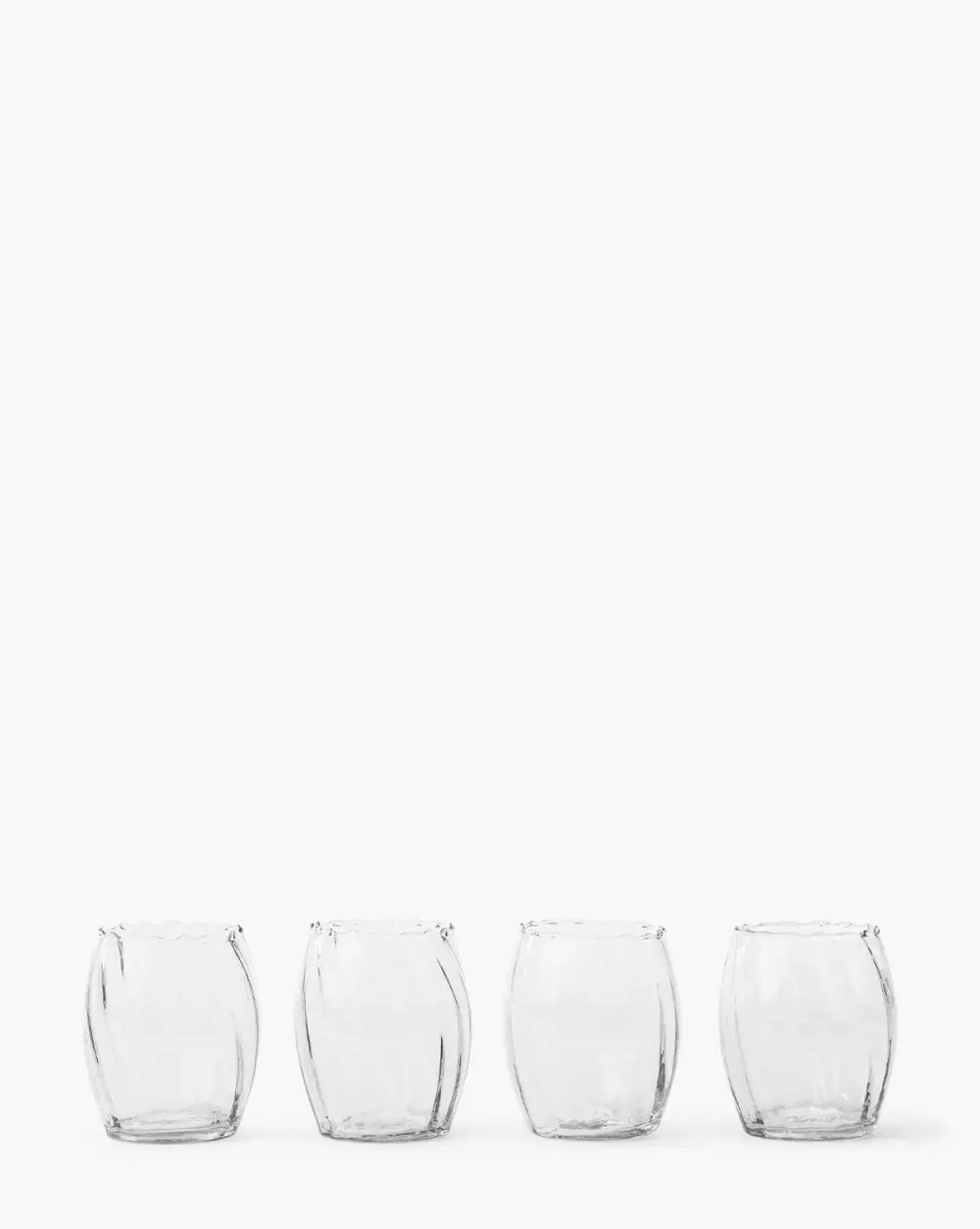 Scalloped Glass Tumbler Set