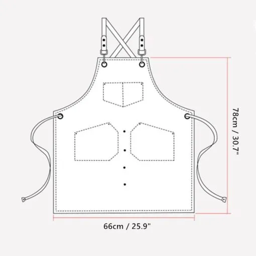 Everyday Denim Crossback Kitchen Work Apron