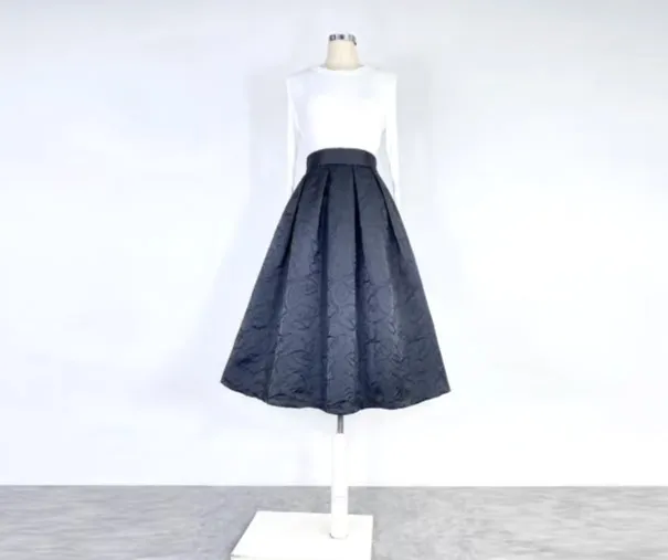 Graceful Clean Everyday Casual Embroidered Skirt