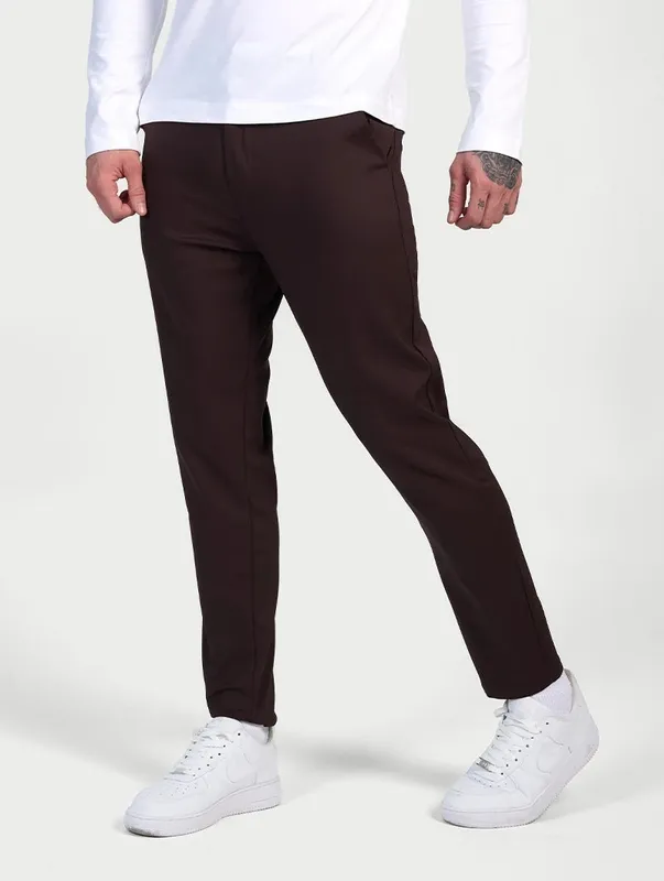 Dark Brown Stretch Pants