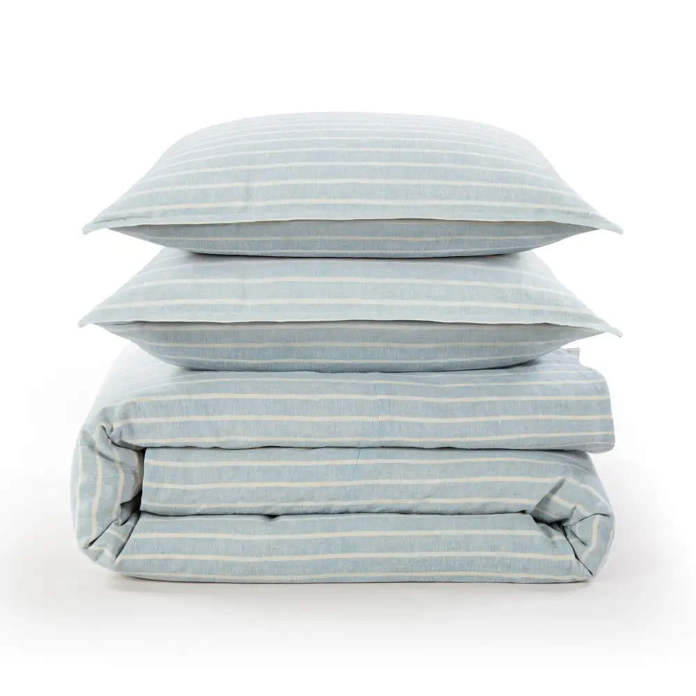 Reversible Ruffled Duvet Cover Set