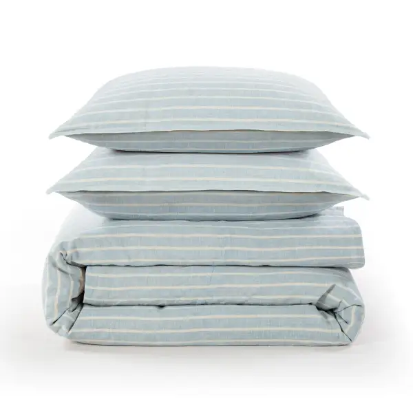 Reversible Ruffled Duvet Cover Set
