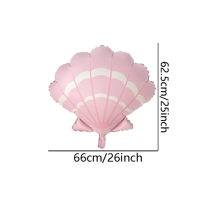Pastel Seashell Mylar Balloons