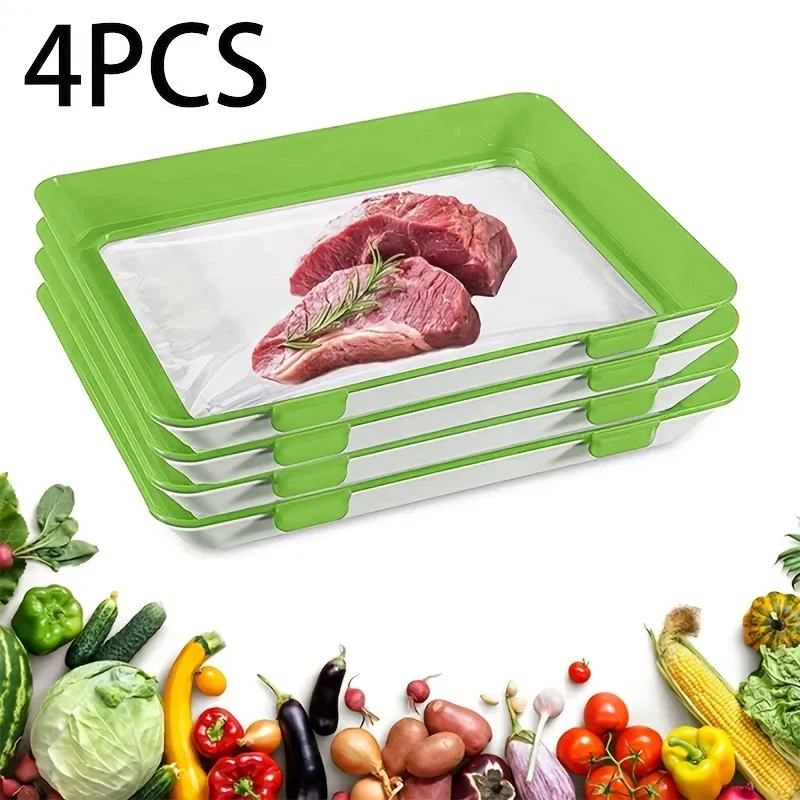 Durable Multi-Piece Defrosting Tray, Kitchen Essential for Efficient Meat and Vegetable Thawing