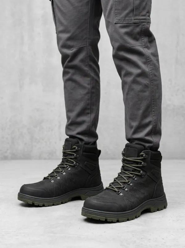 Unisex Tactical Outdoor Sole Print Work Boots