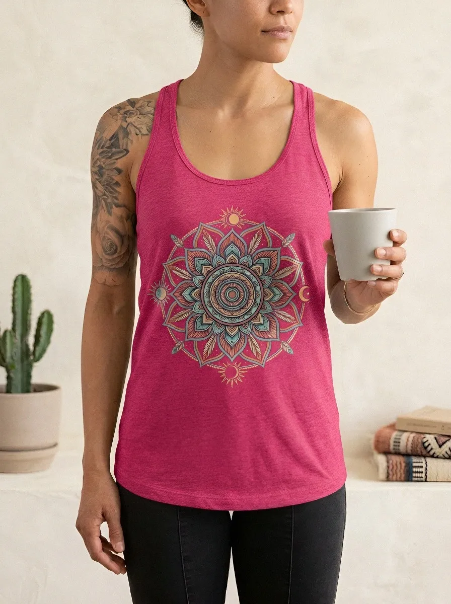 Boho Spiritual Mandala Tank Top Classic