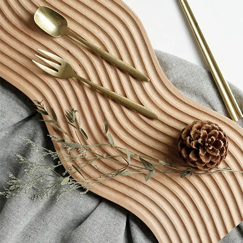 Sculpted Wooden Serving Board