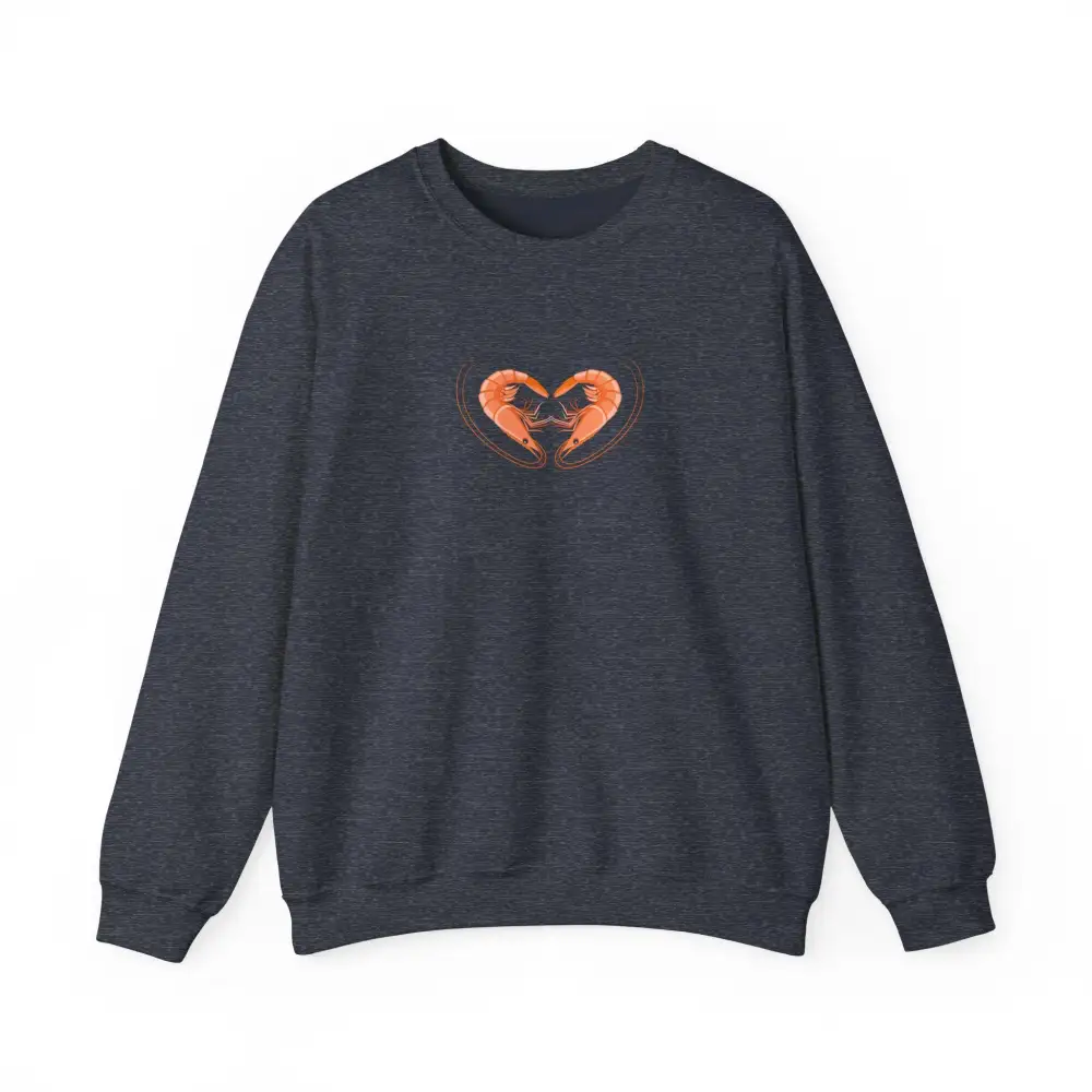Shrimp Heart Graphic Crewneck Sweatshirt