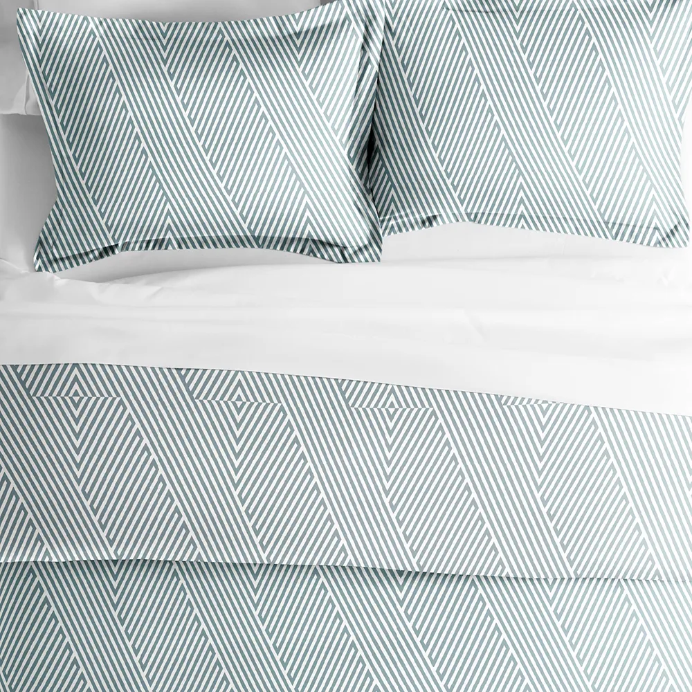 Modern Diagonal Pattern Duvet Cover Set