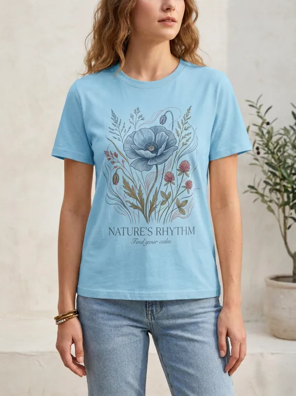 Nature Rhythm Poppy Floral T-Shirt