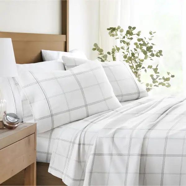Checkered Flannel Sheet Set