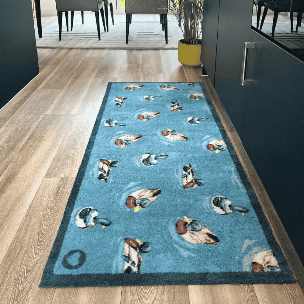 Swimming Ducks Runner Rug