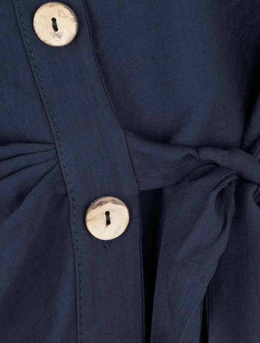Distinctive Long Sleeve Straight Fit Stand Collar Button Shirt