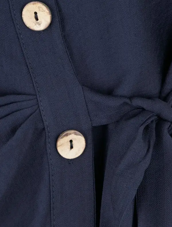 Distinctive Long Sleeve Straight Fit Stand Collar Button Shirt
