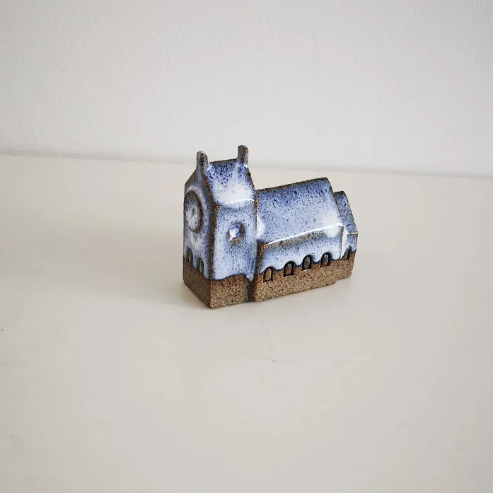 Handcrafted Ceramic Church Ornament