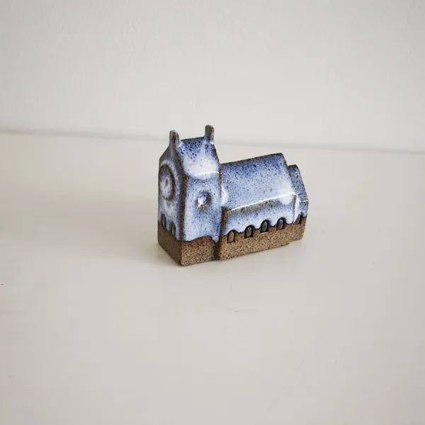 Handcrafted Ceramic Church Ornament