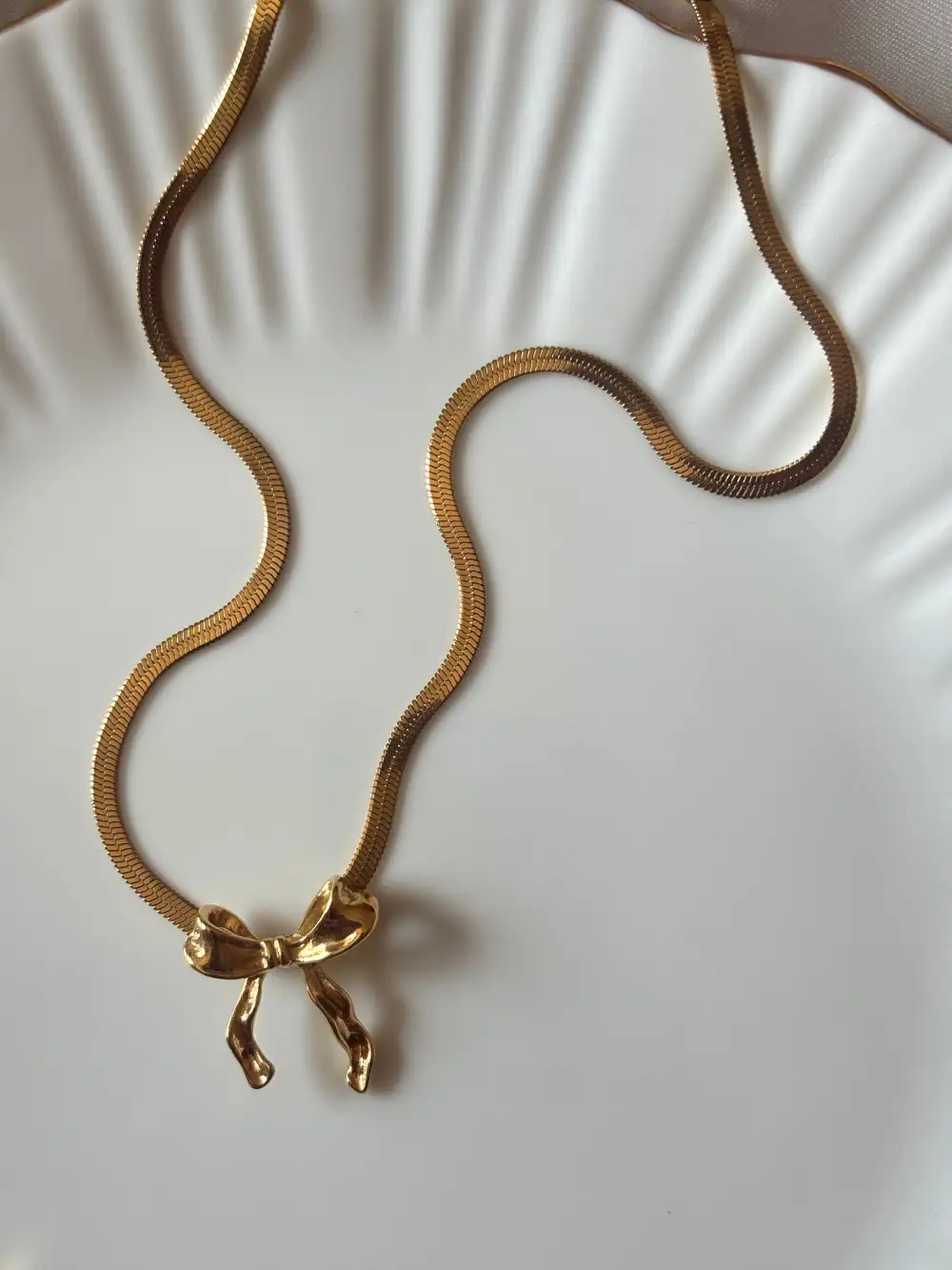Ribbon Knot Necklace