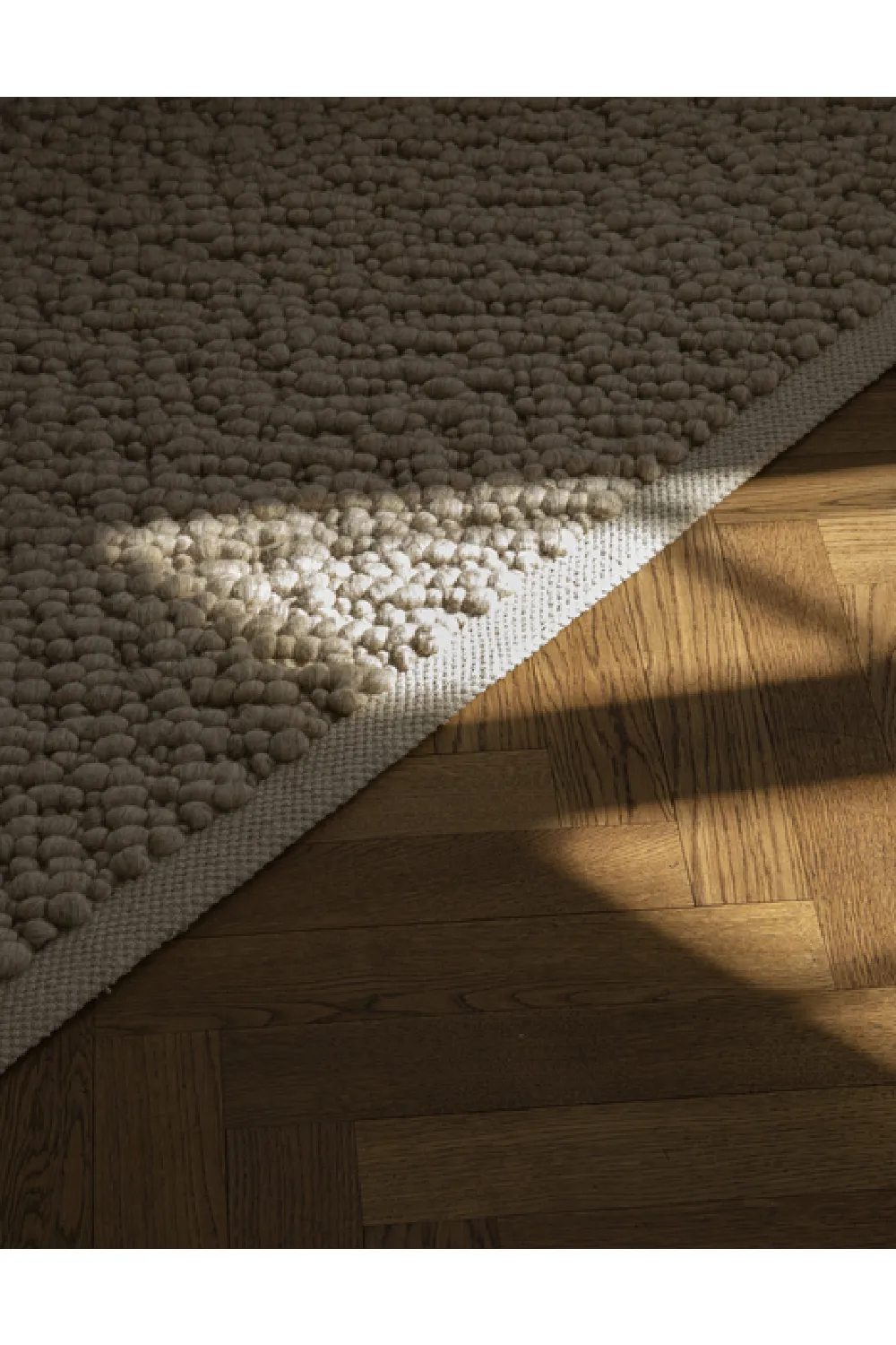 Textured Woven Wool Rug