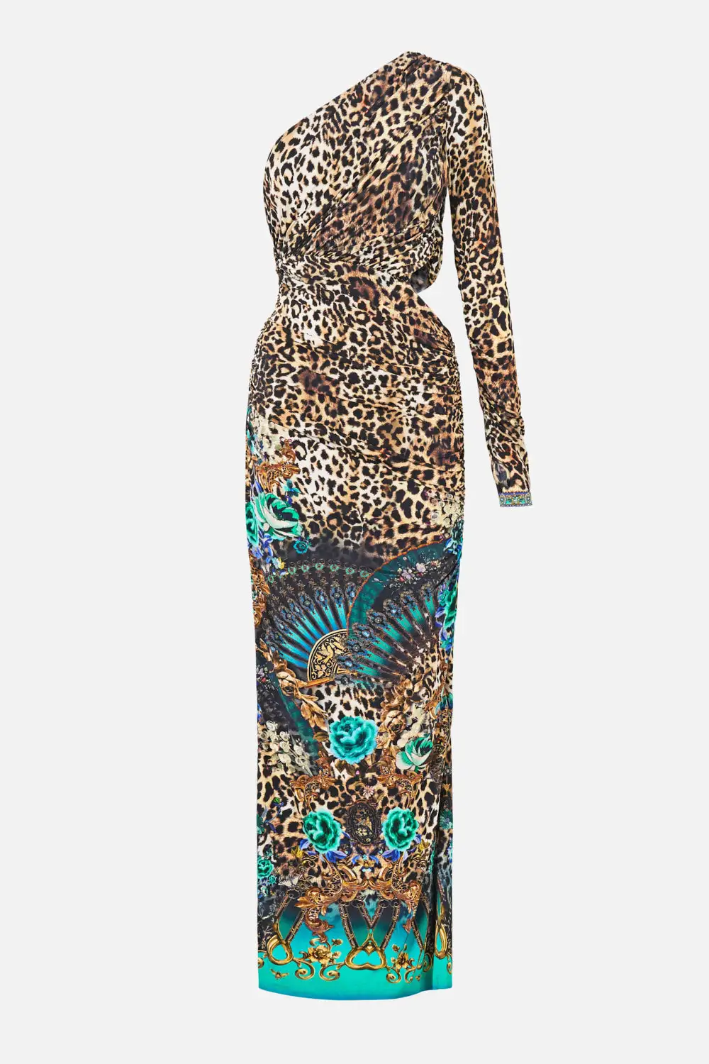 One Shoulder Jersey Cut Out Dress