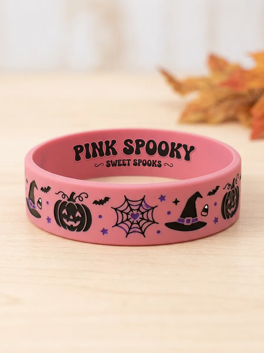 Pumpkin Witch Witch-Hat Halloween Graphic Wristband