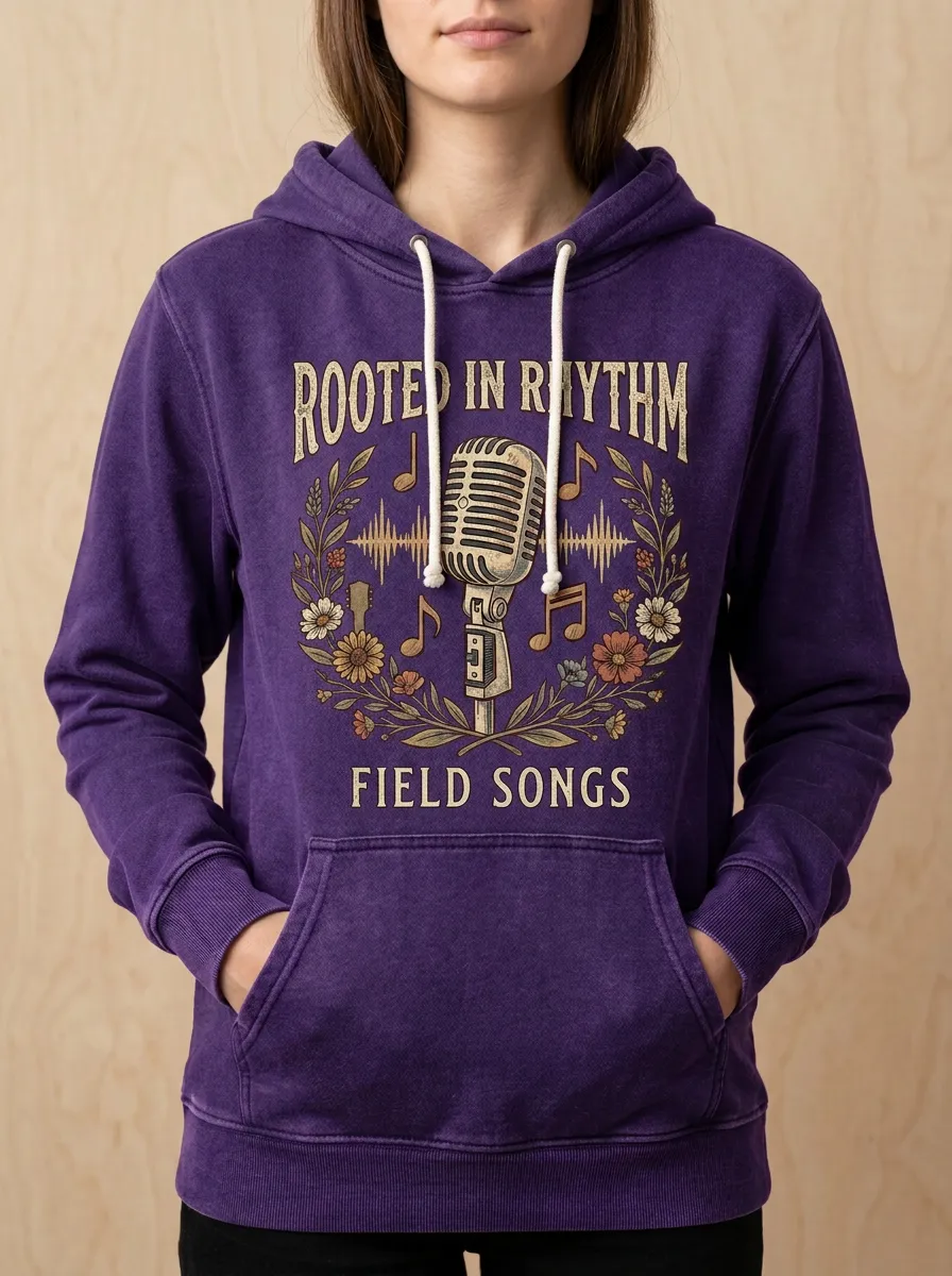 Floral Women's Country Music Printed Hoodie