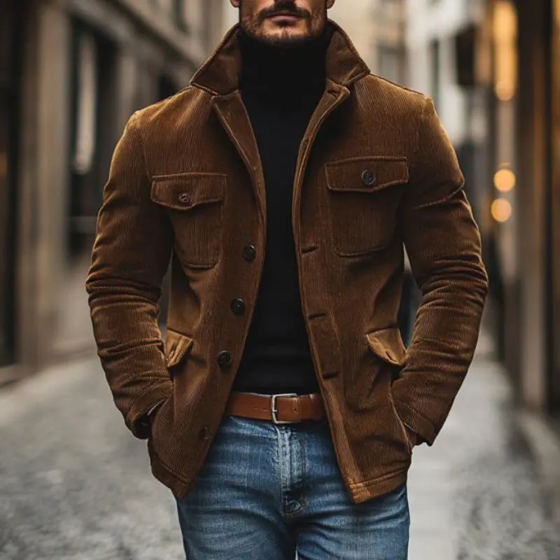 Corduroy Structured Utility Jacket