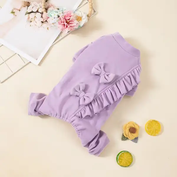 Ruffle Gentle Neat Dog Pajamas