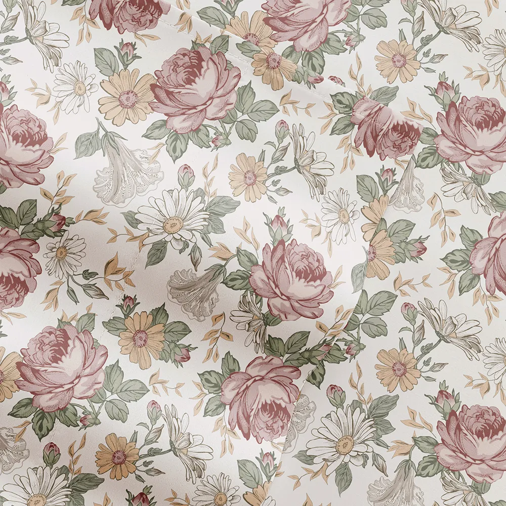 Blooming Floral Pattern Sheet Set