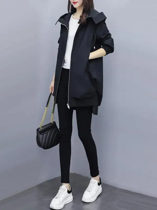 Hooded Zip Front Jacket Essential