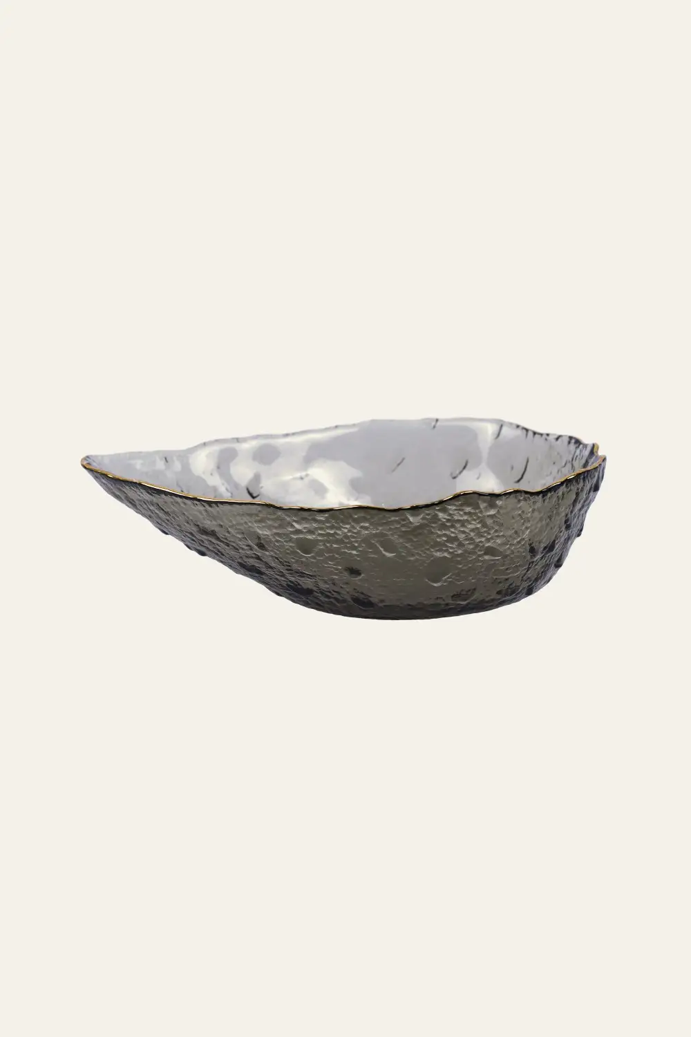 Refined Teardrop Glass Serving Plate