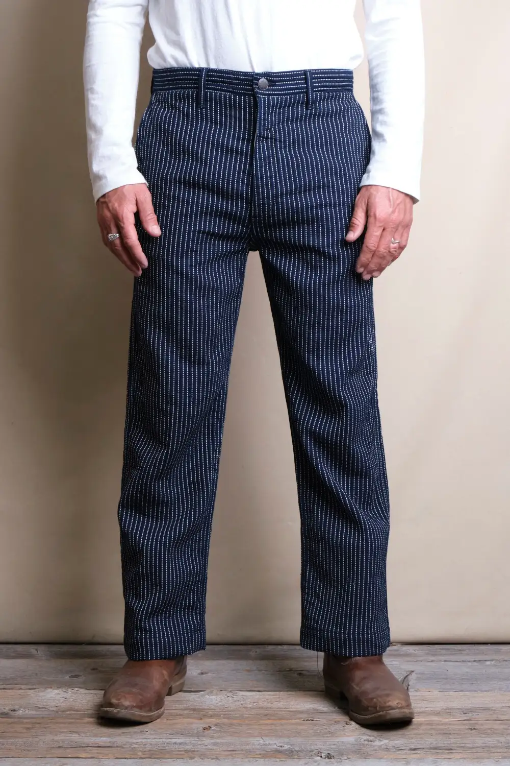 Western Striped Men's Casual Pants