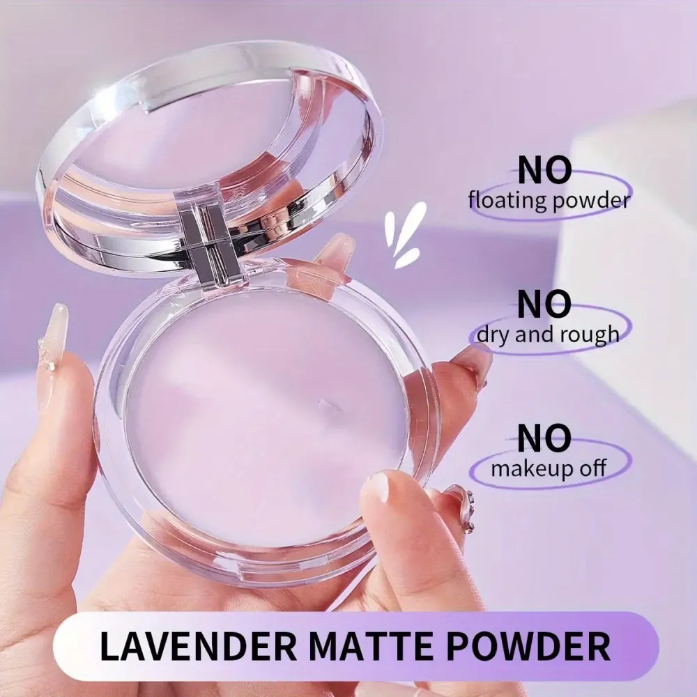 Oil-Control Lavender Face Powder