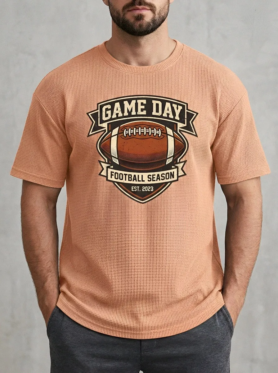 Football Graphic Casual T-Shirt