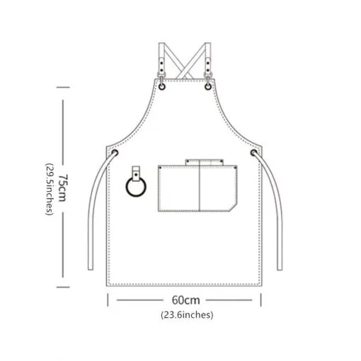 Canvas Cotton Strap Crossback Kitchen Work Apron