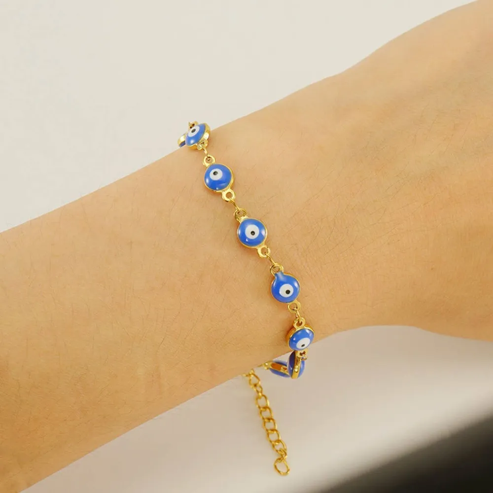 Metal Round Charm Bracelet