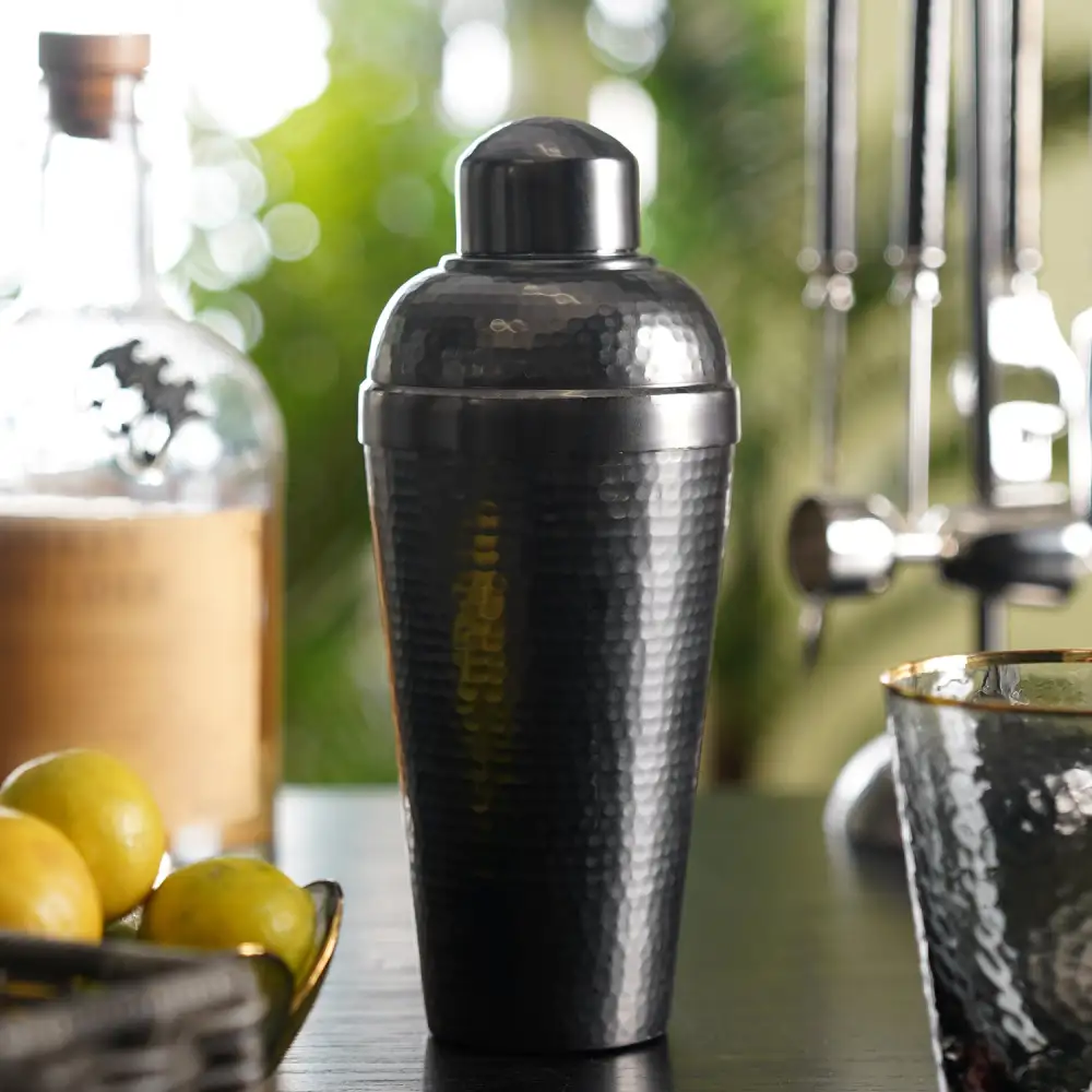 Hammered Metal Cocktail Shaker