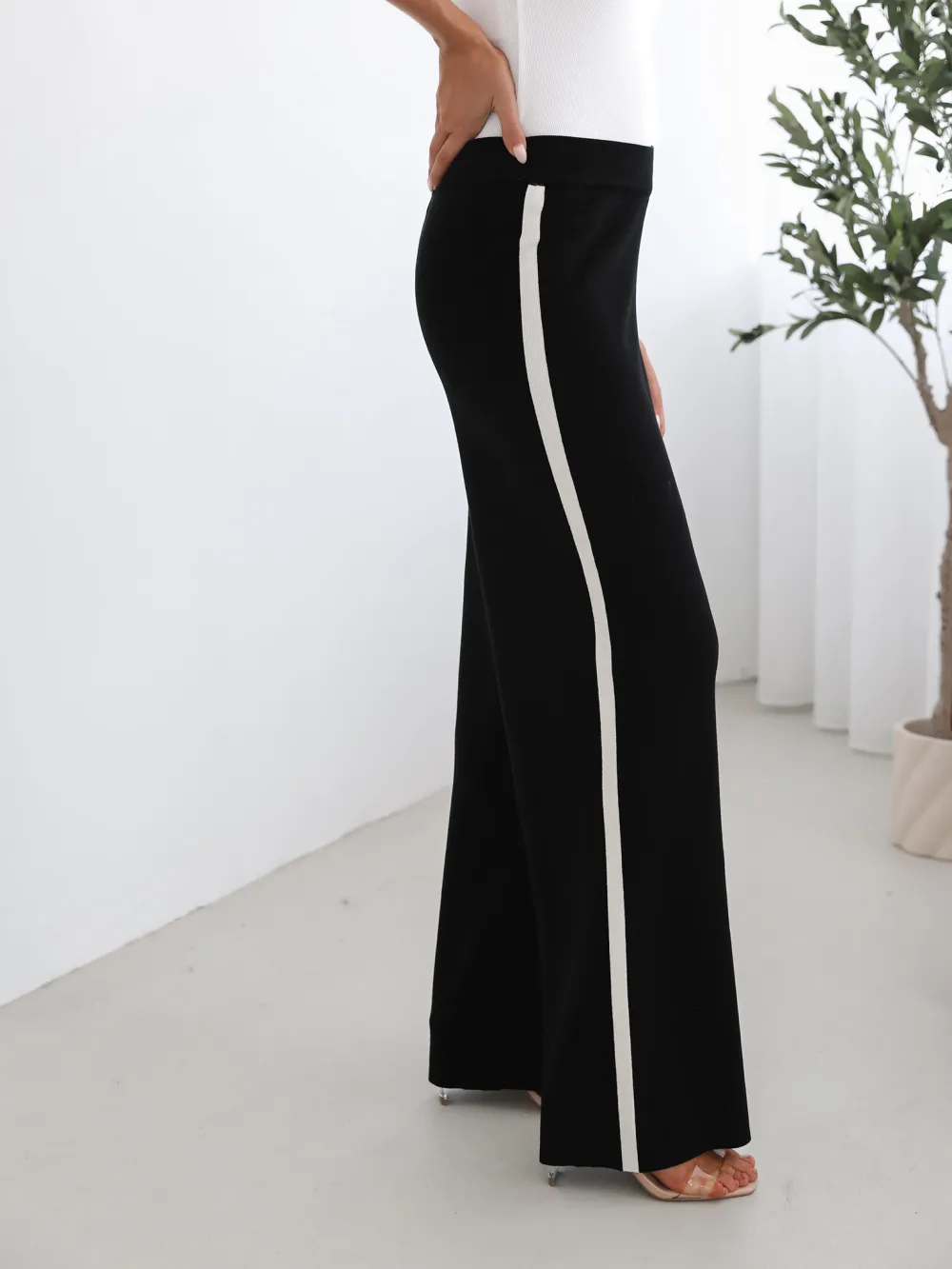 Black Multi Daily High waisted Pants